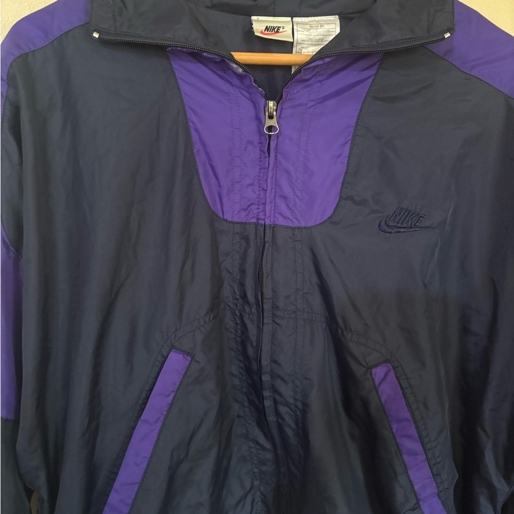 Nike Black and‎ Purple Track Jacket